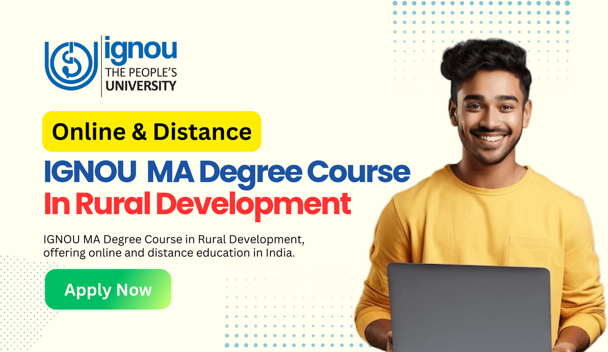 Read more about the article Distance & Online IGNOU MA Degree Course in Rural Development