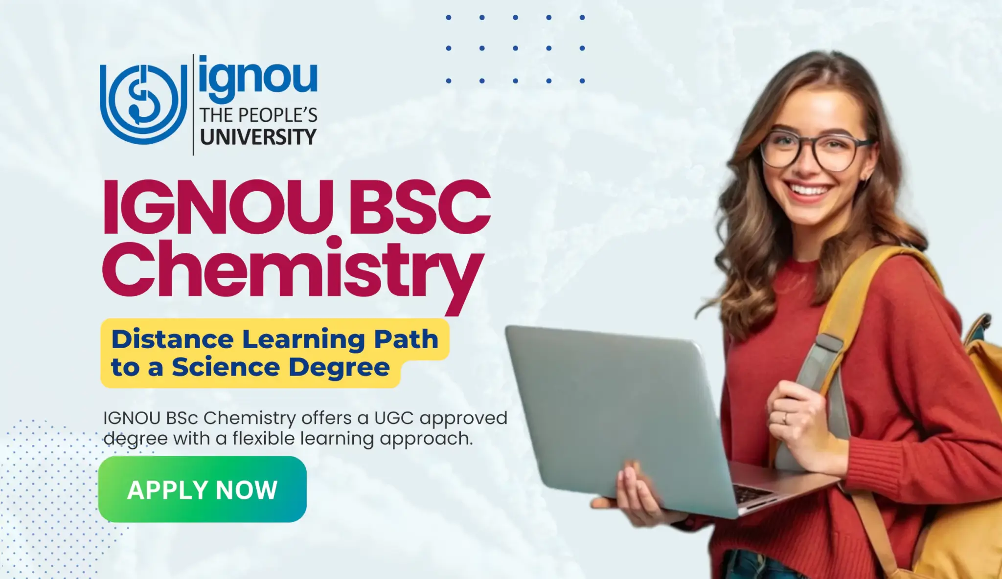 Read more about the article IGNOU BSc Chemistry: Distance Learning Path to a Science Degree