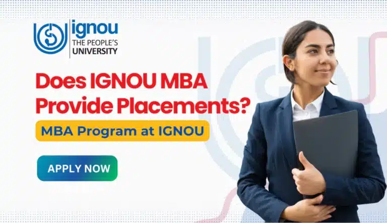 Does MBA from IGNOU Provide Placements
