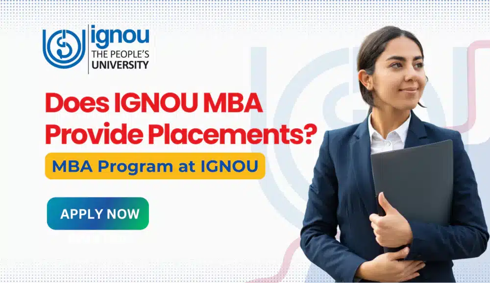Does MBA from IGNOU Provide Placements