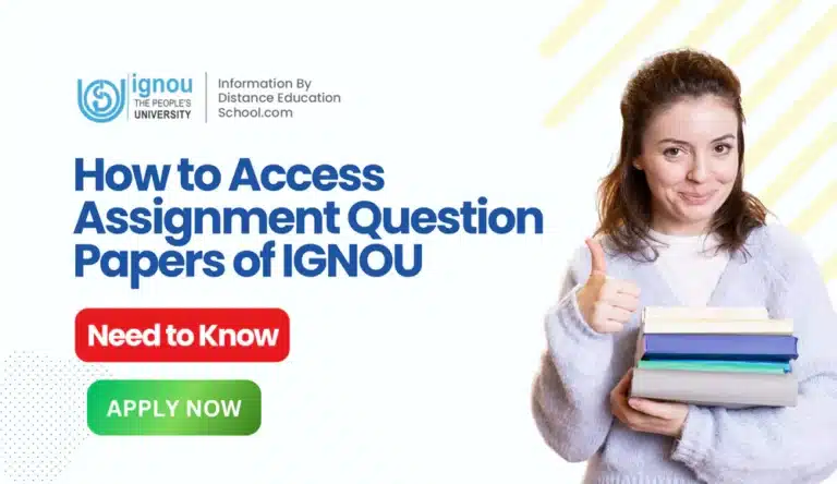 Assignment Question Papers of IGNOU