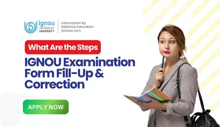 IGNOU Examination Form Fill-Up